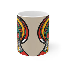 Load image into Gallery viewer, Colors of Africa Tribal Face Paint #6 11oz AI Decorative Coffee Mug