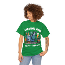 Load image into Gallery viewer, Beer Crafter Beer Brewing is my Therapy Brewing T-Shirt 100% Cotton Classic Fit