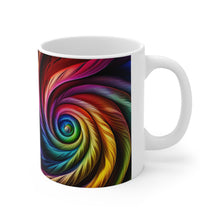 Load image into Gallery viewer, Fusion of Bright Rainbow Swirls in Motion #13 Mug 11oz mug AI-Generated Artwork