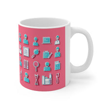 Load image into Gallery viewer, Professional Worker Pink Doctor and Nurse #5 Ceramic 11oz Mug AI-Generated Artwork