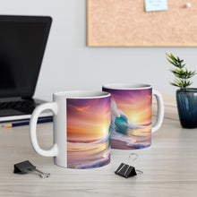 Load image into Gallery viewer, Pastel Sea-life Sunset Shore Ceramic Mug 11oz mug AI Artwork