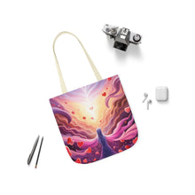 Load image into Gallery viewer, Pink Heart Series #11 Fashion Graphic Print Trendy 100% Polyester Canvas Tote Bag AI Image
