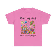 Load image into Gallery viewer, Crafting King: Where Creativity Reigns, Grandpa Sewing Cotton Classic T-shirt
