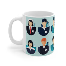 Load image into Gallery viewer, Professional Worker Pink Doctor and Nurse #9 Ceramic 11oz Mug AI-Generated Artwork
