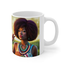Load image into Gallery viewer, Retro 60s Female Queen #5 Mug 11oz mug AI-Generated Artwork