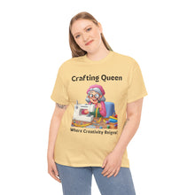 Load image into Gallery viewer, Crafting Queen: Where Creativity Reigns, Grandma Sewing Cotton Classic T-shirt