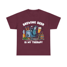Load image into Gallery viewer, Beer Crafter Beer Brewing is my Therapy Brewing T-Shirt 100% Cotton Classic Fit