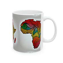 Load image into Gallery viewer, Colors of Africa Continent Map #5 AI 11oz Coffee Mug