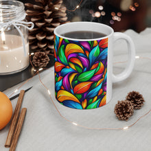 Load image into Gallery viewer, Fusion of Bright Feathers in Motion #4 Mug 11oz mug AI-Generated Artwork