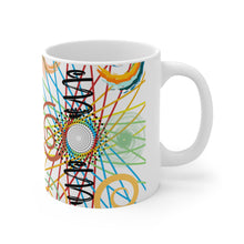 Load image into Gallery viewer, Abstract Circular Patterns Ceramic Mug 11oz Design Wrap-a-round