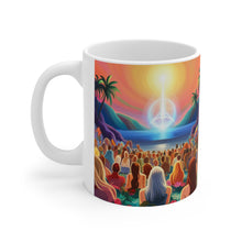 Load image into Gallery viewer, Beach Vibes Retro Concert #2 Ceramic 11oz Mug AI Artwork