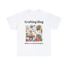 Load image into Gallery viewer, Crafting King: Where Creativity Reigns, Grandpa Sewing Cotton Classic T-shirt