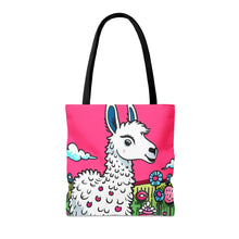 Load image into Gallery viewer, Field of a Llama #6 Tote Bag AI Artwork 100% Polyester