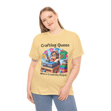 Load image into Gallery viewer, Crafting Queen: Where Creativity Reigns, T-Shirt Heat Press 100% Cotton Classic