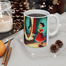 Load image into Gallery viewer, Playing Dress up Just Like Mommie #10 Mug 11oz mug AI-Generated Artwork