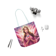 Load image into Gallery viewer, Pink Heart Series #14 Fashion Graphic Print Trendy 100% Polyester Canvas Tote Bag AI Image