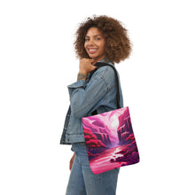 Load image into Gallery viewer, Pink Heart Series #2  Fashion Graphic Print Trendy 100% Polyester Canvas Tote Bag AI Image