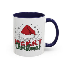 Load image into Gallery viewer, Mug - Merry Christmas Santa Hat Accent Coffee Mug (11, 15oz)