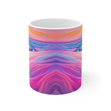Load image into Gallery viewer, Pastel Sea-life Sunset #15 Ceramic Mug 11oz mug AI-Generated Artwork