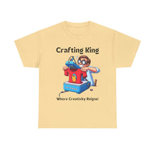 Load image into Gallery viewer, Frustrated Crafting King: Where Creativity Reigns, T-Shirt Heat Press Cotton