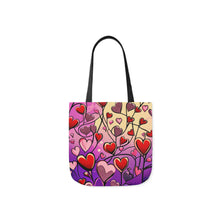 Load image into Gallery viewer, Pink Heart Series #17 Fashion Graphic Print Trendy 100% Polyester Canvas Tote Bag AI Image