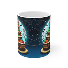 Load image into Gallery viewer, Happy Spooky Halloween Cake Celebration #20 Ceramic 11oz mug AI-Generated Artwork