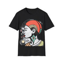 Load image into Gallery viewer, Color of Africa Queen Sista #10 Peach Unisex Softstyle Short Sleeve Crewneck T-Shirt