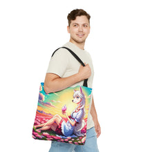 Load image into Gallery viewer, She's my Llama #1 Tote Bag AI Artwork 100% Polyester
