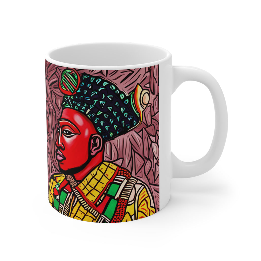 Colors of Africa Warrior King #6 11oz AI Decorative Coffee Mug