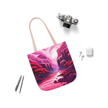 Load image into Gallery viewer, Pink Heart Series #2  Fashion Graphic Print Trendy 100% Polyester Canvas Tote Bag AI Image