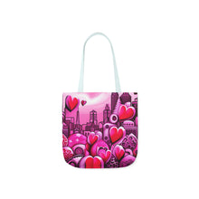 Load image into Gallery viewer, Pink Heart Series #16 Fashion Graphic Print Trendy 100% Polyester Canvas Tote Bag AI Image