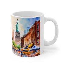 Load image into Gallery viewer, At the Cafe Statue of Liberty New York #14 Mug 11oz mug AI-Generated Artwork