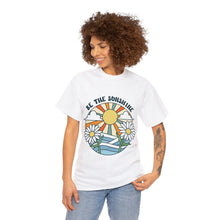 Load image into Gallery viewer, Be the Sunshine Unisex Heavyweight 100% Cotton T-Shirt
