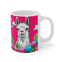 Load image into Gallery viewer, Good Vibes Cute Llama Funny #12 Ceramic 11oz Mug AI-Generated Artwork
