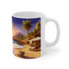 Load image into Gallery viewer, Tropical  Paradise Flying Fish Mug 11oz mug AI-Generated Artwork