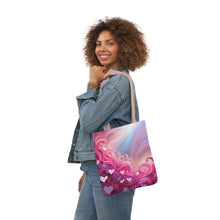 Load image into Gallery viewer, Pink Heart Series #13 Fashion Graphic Print Trendy 100% Polyester Canvas Tote Bag AI Image