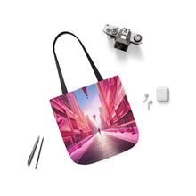 Load image into Gallery viewer, Pink Heart Series #8 Fashion Graphic Print Trendy 100% Polyester Canvas Tote Bag AI Image