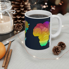 Load image into Gallery viewer, Colors of Africa Continent Map #4 AI 11oz Coffee Mug