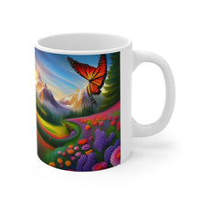 Load image into Gallery viewer, Colorful Monarch Butterflies #2 Mug 11oz mug AI-Generated Artwork