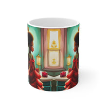 Load image into Gallery viewer, Playing Dress up Just Like Mommie #12 Mug 11oz mug AI-Generated Artwork
