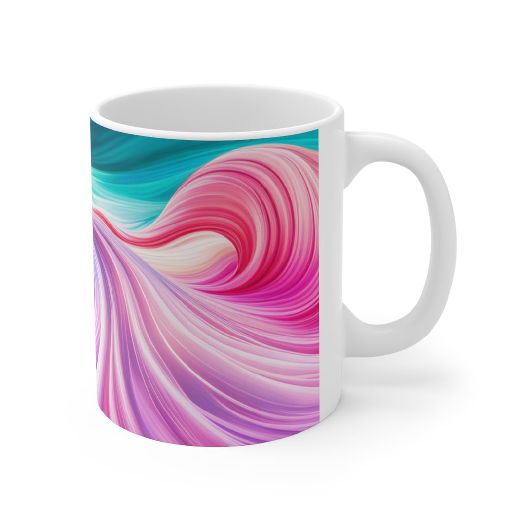 Pastel Sea-life Sunset #14 Ceramic Mug 11oz mug AI-Generated Artwork