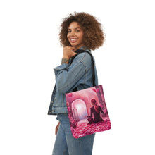 Load image into Gallery viewer, Pink Heart Series #5 Fashion Graphic Print Trendy 100% Polyester Canvas Tote Bag AI Image