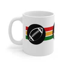 Load image into Gallery viewer, Sports Game No Word Football #2 White 11oz Ceramic Beverage Mug Decorative Art