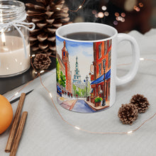 Load image into Gallery viewer, At the Cafe Philadelphia Liberty Bell #46 Mug 11oz mug AI-Generated Artwork