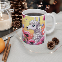 Load image into Gallery viewer, Good Vibes Cute Llama Funny #3 Ceramic 11oz Mug AI-Generated Artwork
