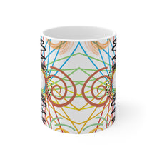 Load image into Gallery viewer, Abstract Circular Patterns Ceramic Mug 11oz Design Wrap-a-round