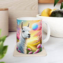 Load image into Gallery viewer, Good Vibes Cute Llama Funny #7 Ceramic 11oz Mug AI-Generated Artwork