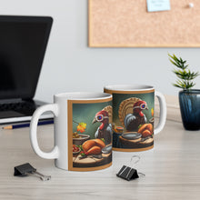 Load image into Gallery viewer, Thanksgiving Don't Touch Me Turkey All Dressed up and Nowhere to Go Ceramic Mug 11oz Design #1