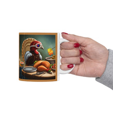 Load image into Gallery viewer, Thanksgiving Don't Touch Me Turkey All Dressed up and Nowhere to Go Ceramic Mug 11oz Design #1