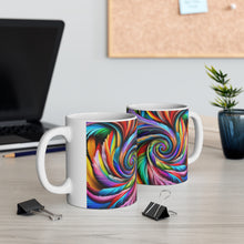Load image into Gallery viewer, Fusion of Bright Feathers in Motion #1 Mug 11oz mug AI-Generated Artwork